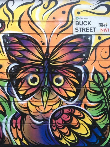 Colourful Bird Design Street Art - Camden