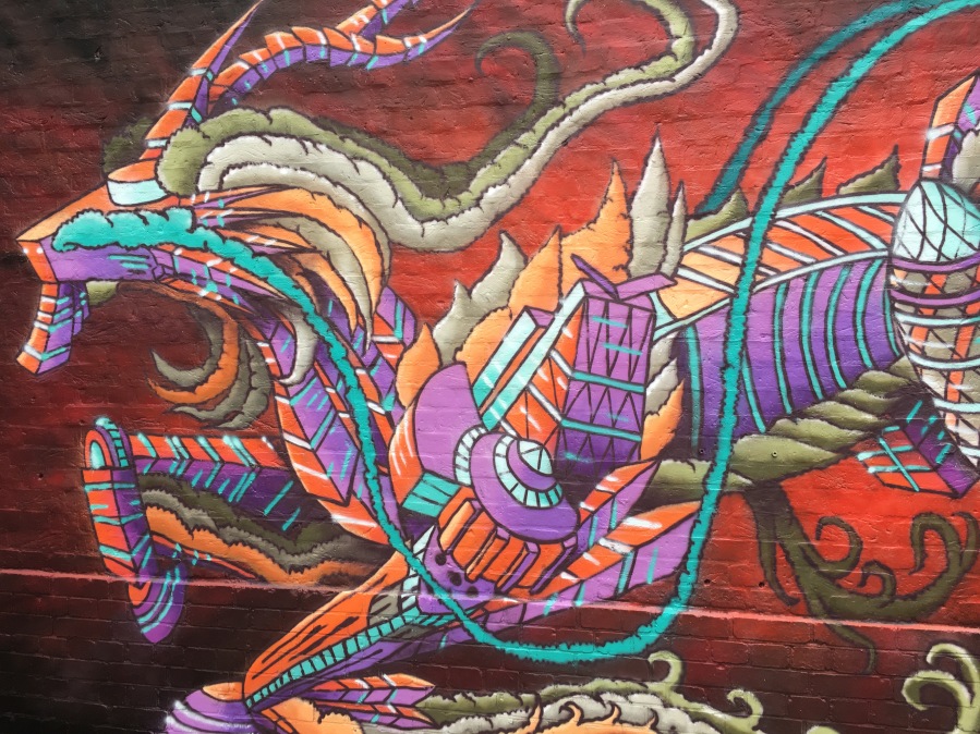 Dragon Design Street Art - Camden, London