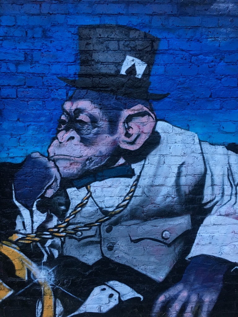 Pimped Chimp Street Art - Shoreditch