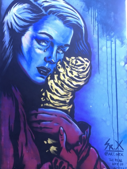 Crying Woman Street Art - Camden