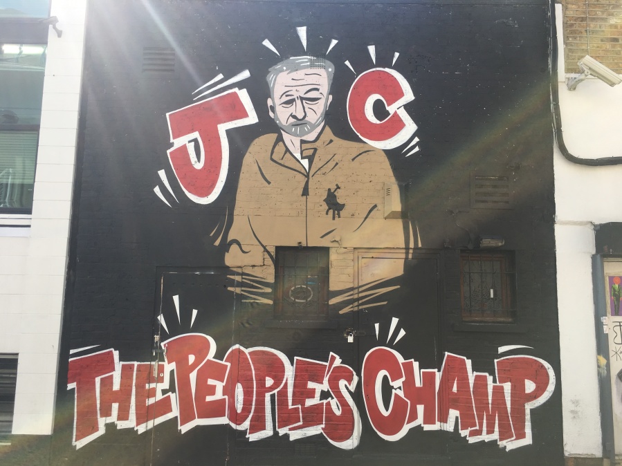 Jeremy Corbyn, The People's Champ Street Art - Camden