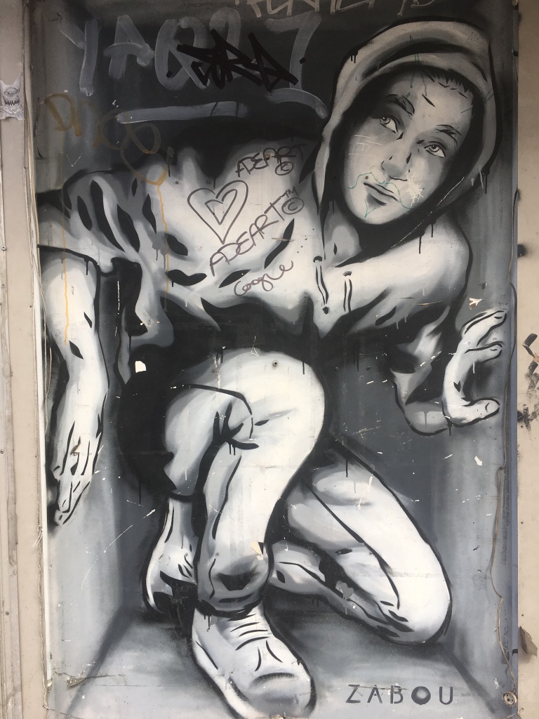 Boy in Box Close-up Street Art - Hoxton