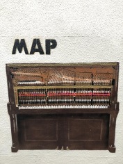 Map with Piano Street Art - Kentish Town