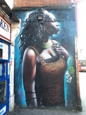 Empowered Black Woman Street Art - Bruce Grove