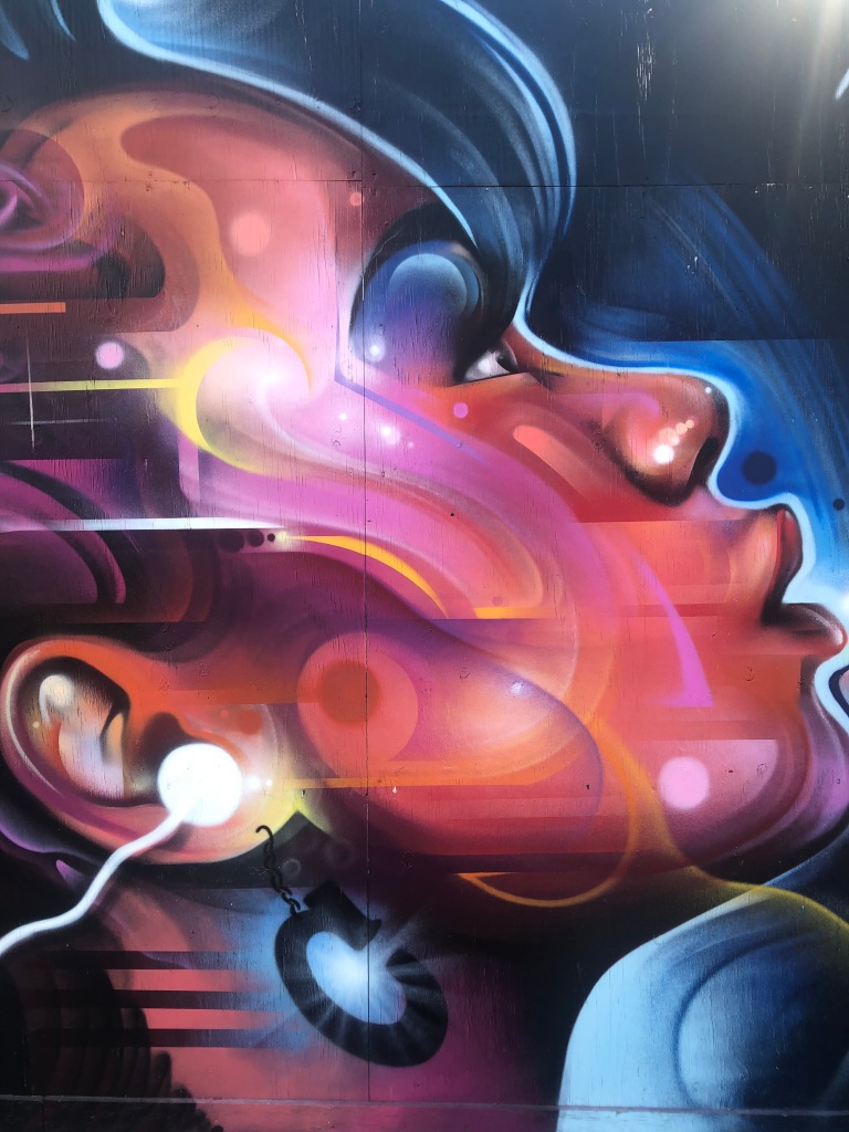 Soulful Woman Close Up Street Art - Camden